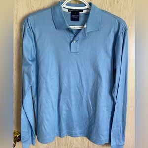 RALPH LAUREN GOLF Blue Long Sleeve Classic Golf Fit Shirt Sz Small